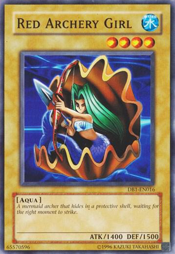 Red Archery Girl DB1-EN016 card from Dark Beginning 1