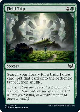 Field Trip 131 card from Strixhaven: School of Mages