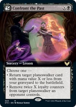 Confront the Past (Extended Art) 303 card from Strixhaven: School of Mages
