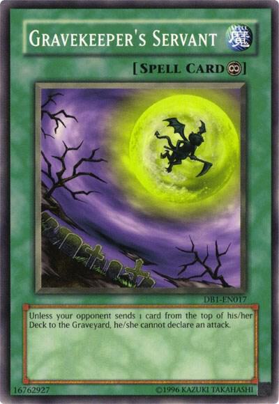 Gravekeeper's Servant DB1-EN017 card from Dark Beginning 1