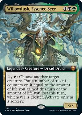 Willowdusk, Essence Seer (Extended Art) 333 card from Commander 2021