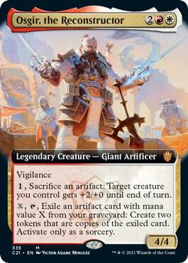 Osgir, the Reconstructor (Extended Art) 335 card from Commander 2021