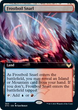 Frostboil Snarl (Extended Art) 360 card from Strixhaven: School of Mages