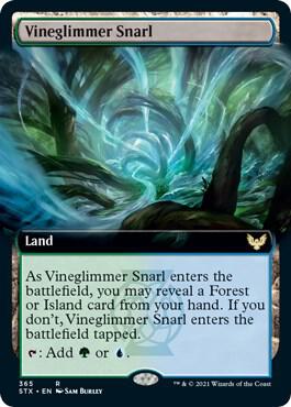 Vineglimmer Snarl (Extended Art) 365 card from Strixhaven: School of Mages