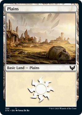 Plains 366 card from Strixhaven: School of Mages