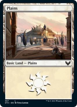 Plains 367 card from Strixhaven: School of Mages