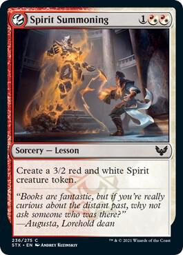 Spirit Summoning 236 card from Strixhaven: School of Mages