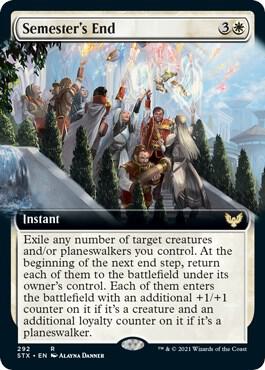 Semester's End (Extended Art) 292 card from Strixhaven: School of Mages