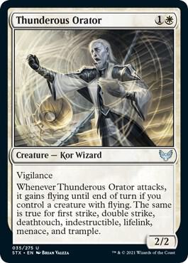 Thunderous Orator 35 card from Strixhaven: School of Mages