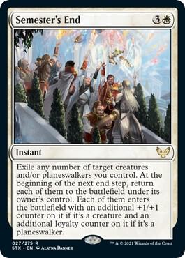 Semester's End 27 card from Strixhaven: School of Mages