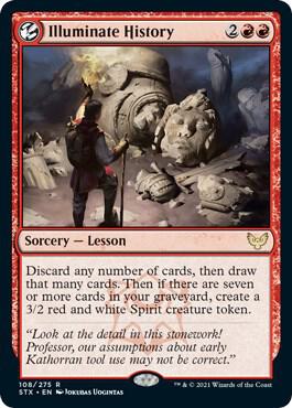 Illuminate History 108 card from Strixhaven: School of Mages
