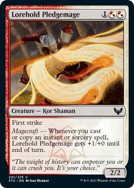 Lorehold Pledgemage 201 card from Strixhaven: School of Mages