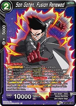 Son Goten, Fusion Renewed BT13-128 card from Supreme Rivalry
