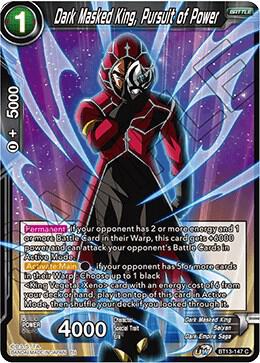 Dark Masked King, Pursuit of Power BT13-147 card from Supreme Rivalry