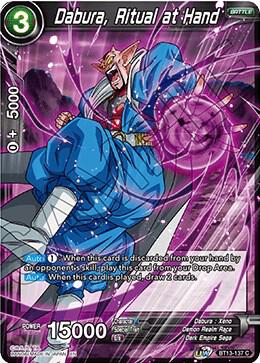 Dabura, Ritual at Hand BT13-137 card from Supreme Rivalry