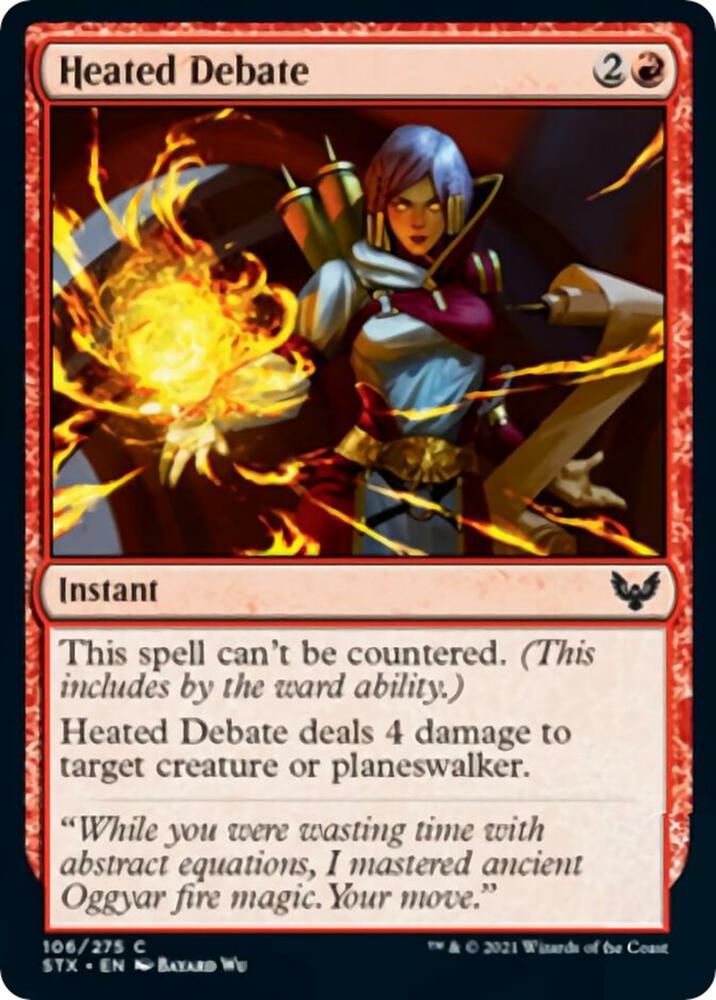 Heated Debate 106 card from Strixhaven: School of Mages