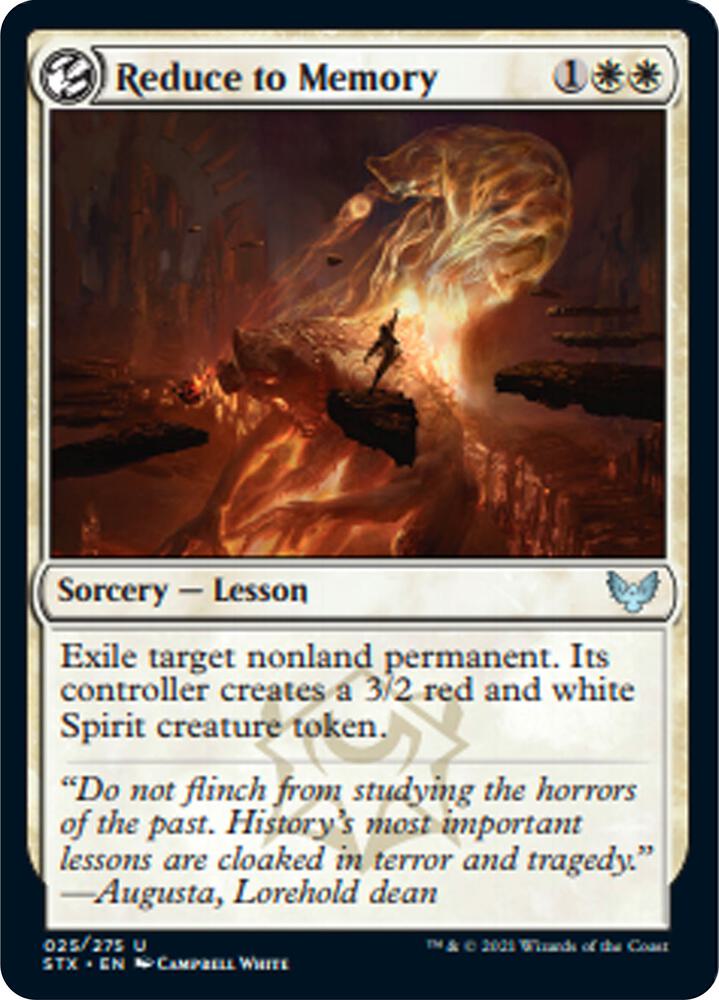 Reduce to Memory 25 card from Strixhaven: School of Mages