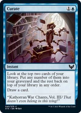 Curate 40 card from Strixhaven: School of Mages