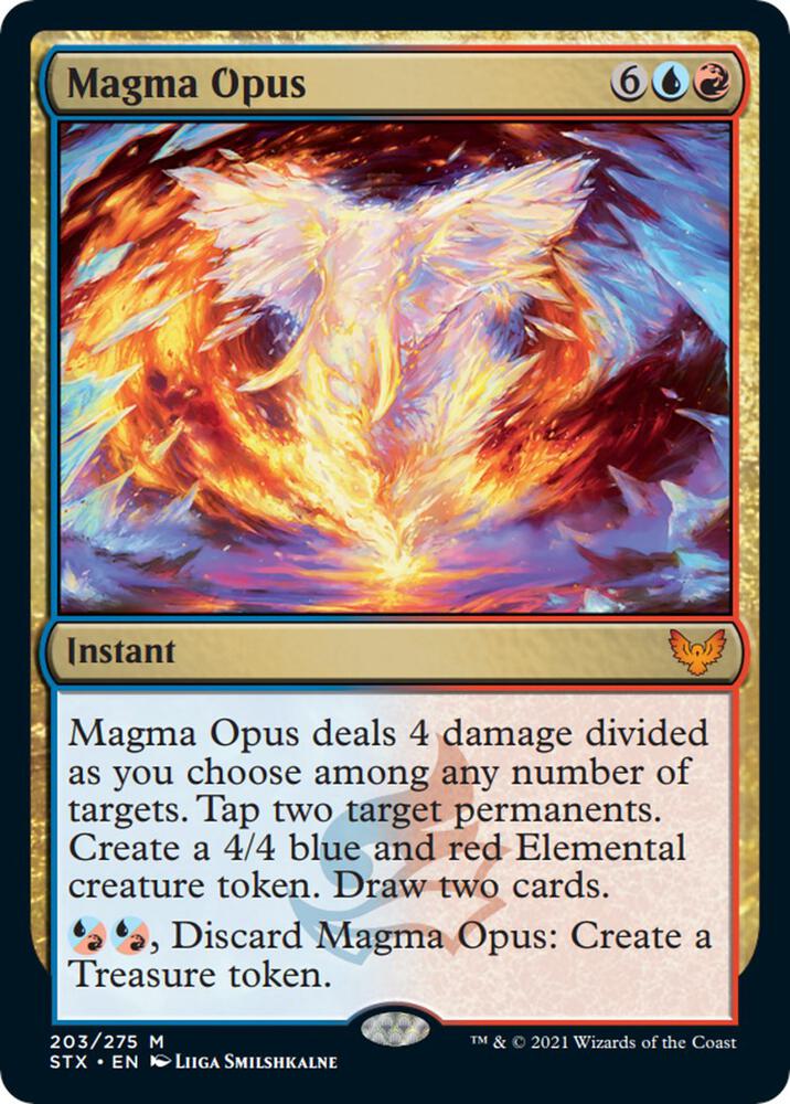 Magma Opus 203 card from Strixhaven: School of Mages