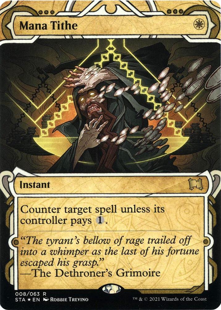 Mana Tithe (Foil Etched) 8 card from Strixhaven: Mystical Archive