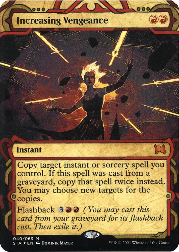 Increasing Vengeance (Foil Etched) 40 card from Strixhaven: Mystical Archive