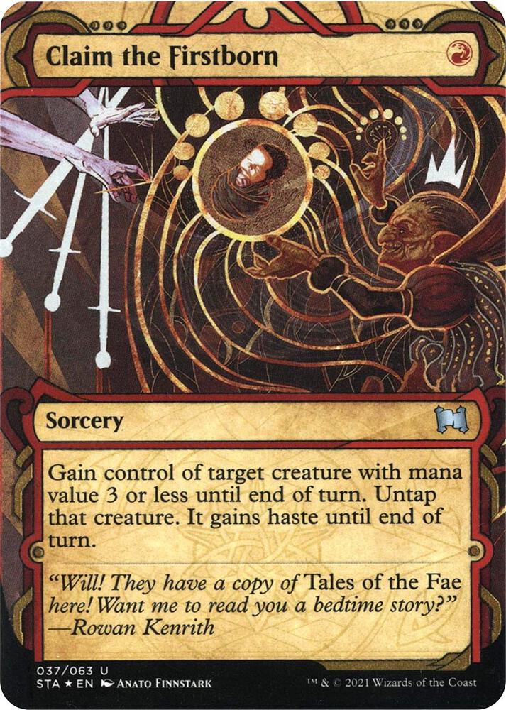 Claim the Firstborn (Foil Etched) 37 card from Strixhaven: Mystical Archive