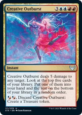 Creative Outburst 171 card from Strixhaven: School of Mages