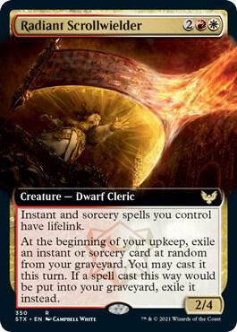 Radiant Scrollwielder (Extended Art) 350 card from Strixhaven: School of Mages