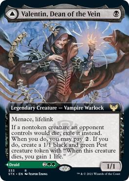 Valentin, Dean of the Vein (Extended Art) 333 card from Strixhaven: School of Mages