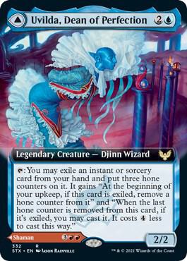 Uvilda, Dean of Perfection (Extended Art) 332 card from Strixhaven: School of Mages