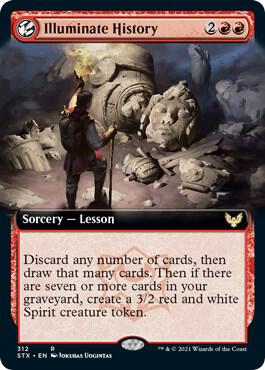 Illuminate History (Extended Art) 312 card from Strixhaven: School of Mages