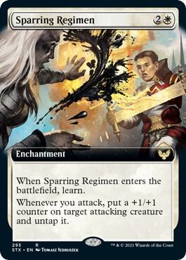 Sparring Regimen (Extended Art) 293 card from Strixhaven: School of Mages