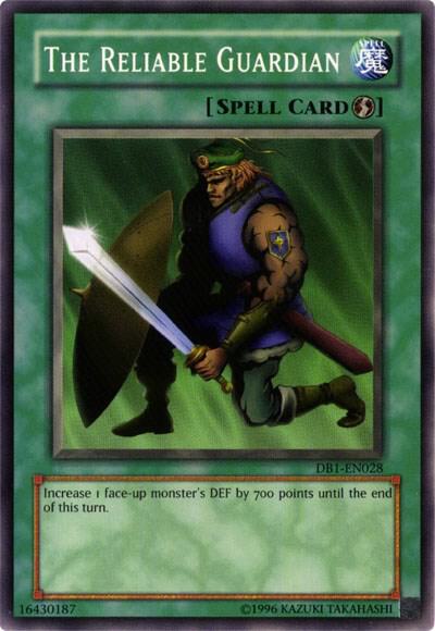 The Reliable Guardian DB1-EN028 card from Dark Beginning 1