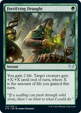 Fortifying Draught 132 card from Strixhaven: School of Mages