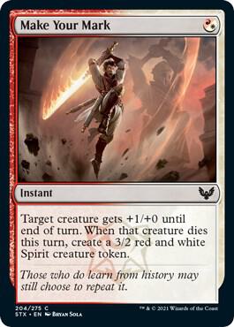 Make Your Mark 204 card from Strixhaven: School of Mages