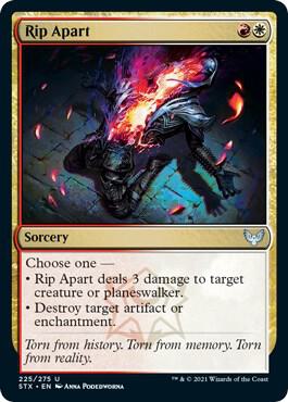 Rip Apart 225 card from Strixhaven: School of Mages