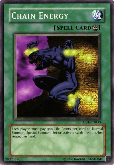 Chain Energy DB1-EN030 card from Dark Beginning 1