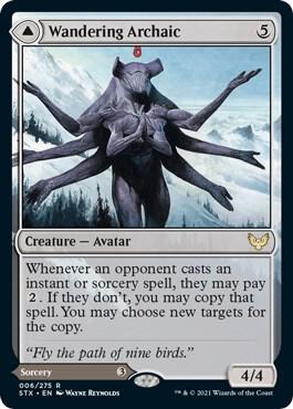Wandering Archaic 6 card from Strixhaven: School of Mages