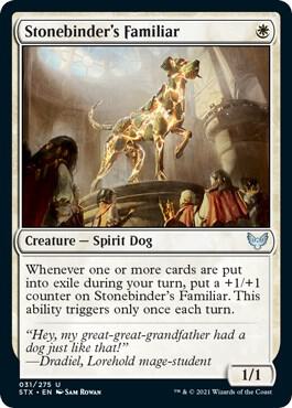 Stonebinder's Familiar 31 card from Strixhaven: School of Mages