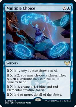 Multiple Choice 48 card from Strixhaven: School of Mages