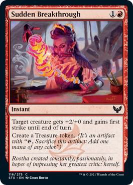 Sudden Breakthrough 116 card from Strixhaven: School of Mages