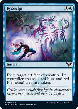 Resculpt 51 card from Strixhaven: School of Mages