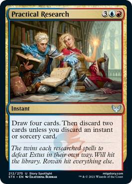 Practical Research 212 card from Strixhaven: School of Mages