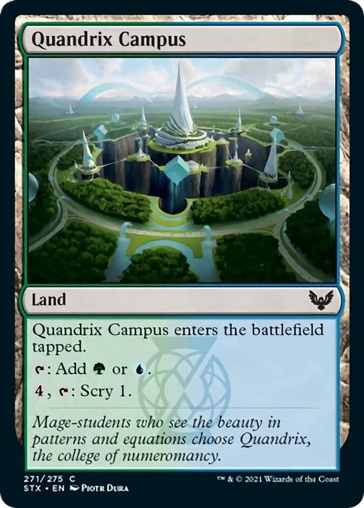 Quandrix Campus 271 card from Strixhaven: School of Mages