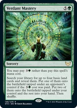 Verdant Mastery 146 card from Strixhaven: School of Mages