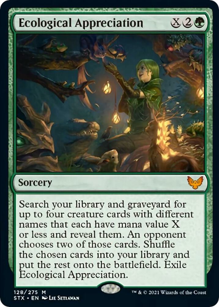 Ecological Appreciation 128 card from Strixhaven: School of Mages