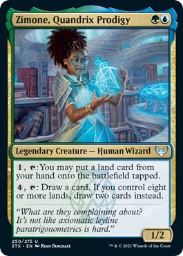 Zimone, Quandrix Prodigy 250 card from Strixhaven: School of Mages