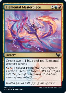 Elemental Masterpiece 182 card from Strixhaven: School of Mages