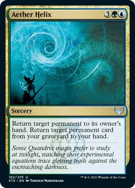 Aether Helix 162 card from Strixhaven: School of Mages
