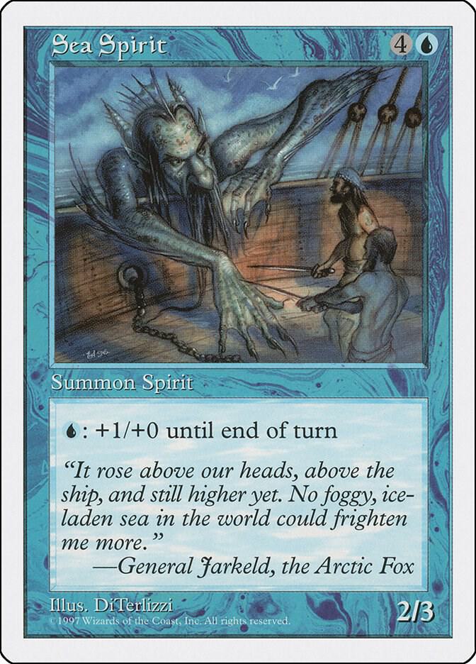 Sea Spirit card from Fifth Edition